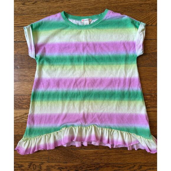 Crewcuts Other - Crewcuts Girls' Striped Peplum Shirt Size 10